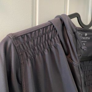 Athleta - Long Sleeve/Hooded Training Top - Dark Grey - Size Small